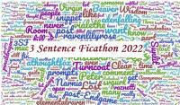 3 Sentence Ficathon Wordcloud